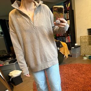 Aerie quarter zip sweatshirt